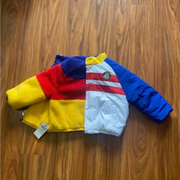 $235 Polo Ralph Lauren Reversible Color Blocked Stripe Bomber Jacket - SZ 4/ 4T - Picture 7 of 11